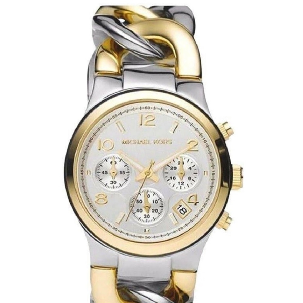 Michael Kors MK3199 Twist Chain Two Tone Watch